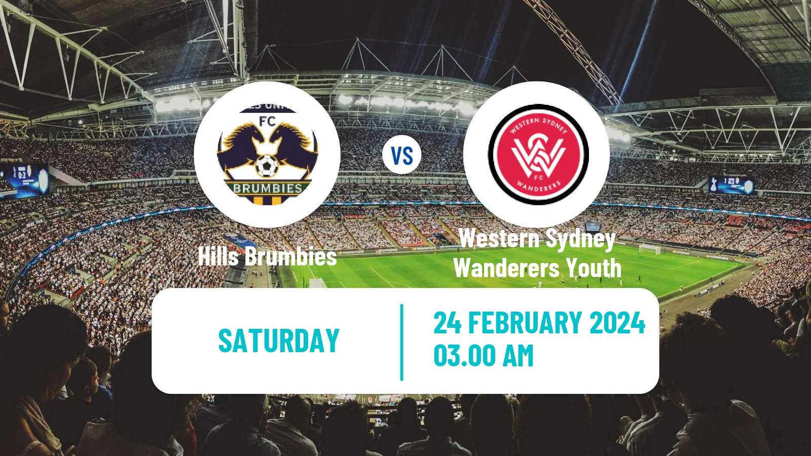 Soccer Australian NPL NSW Hills Brumbies - Western Sydney Wanderers Youth