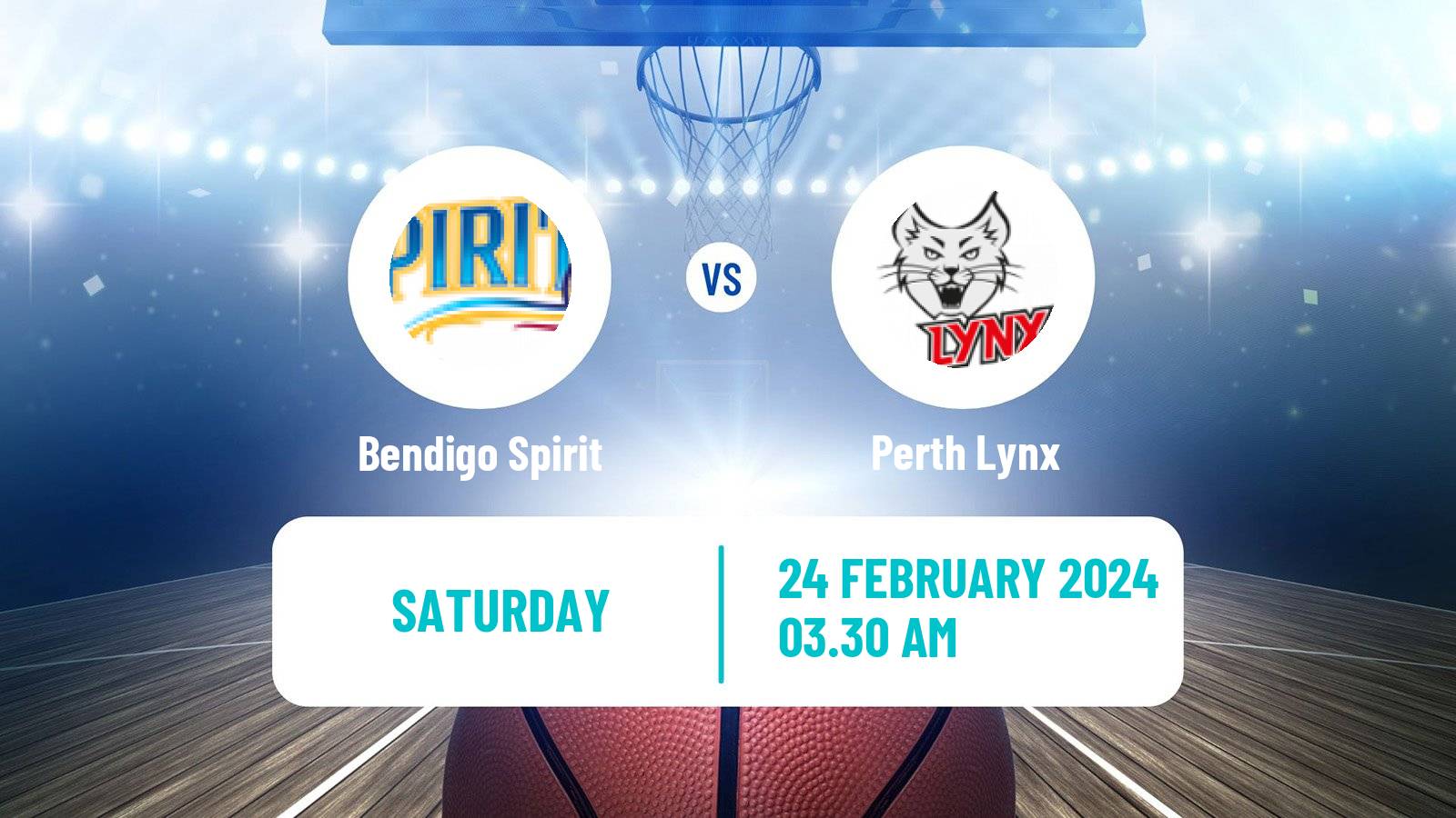 Basketball Australian WNBL Bendigo Spirit - Perth Lynx