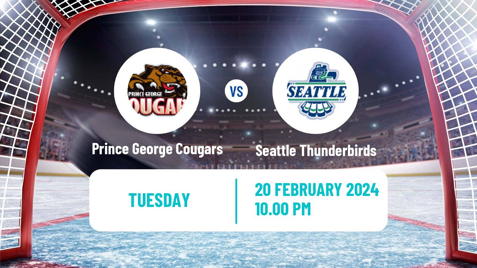 Hockey WHL Prince George Cougars - Seattle Thunderbirds