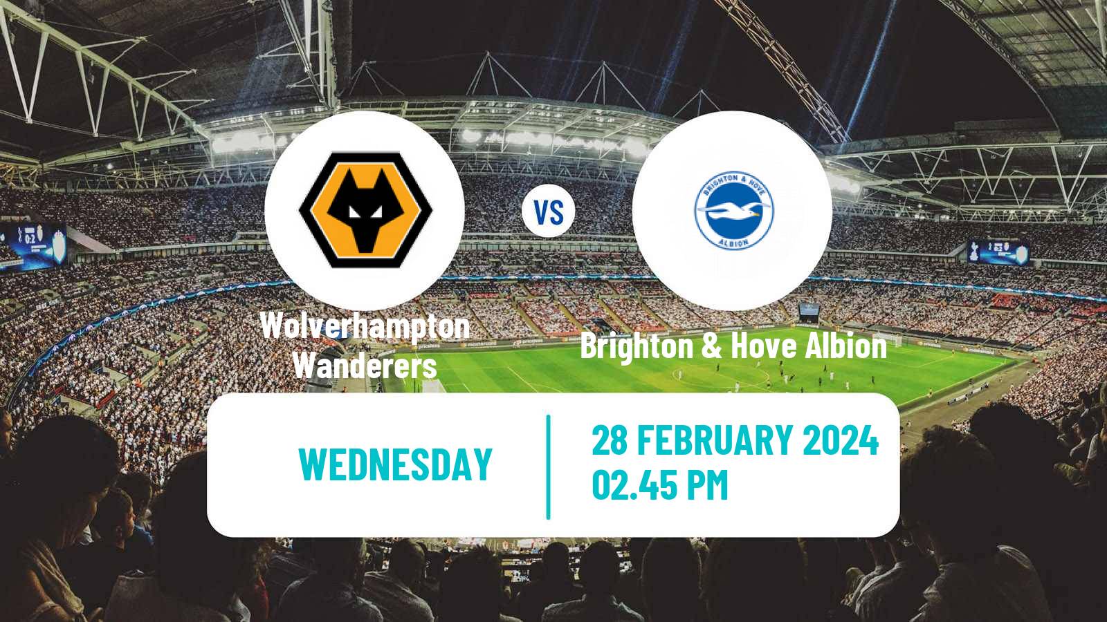 Soccer English FA Cup Wolverhampton Wanderers - Brighton & Hove Albion
