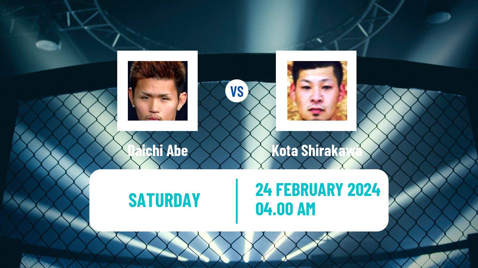 MMA Welterweight Rizin Men Daichi Abe - Kota Shirakawa