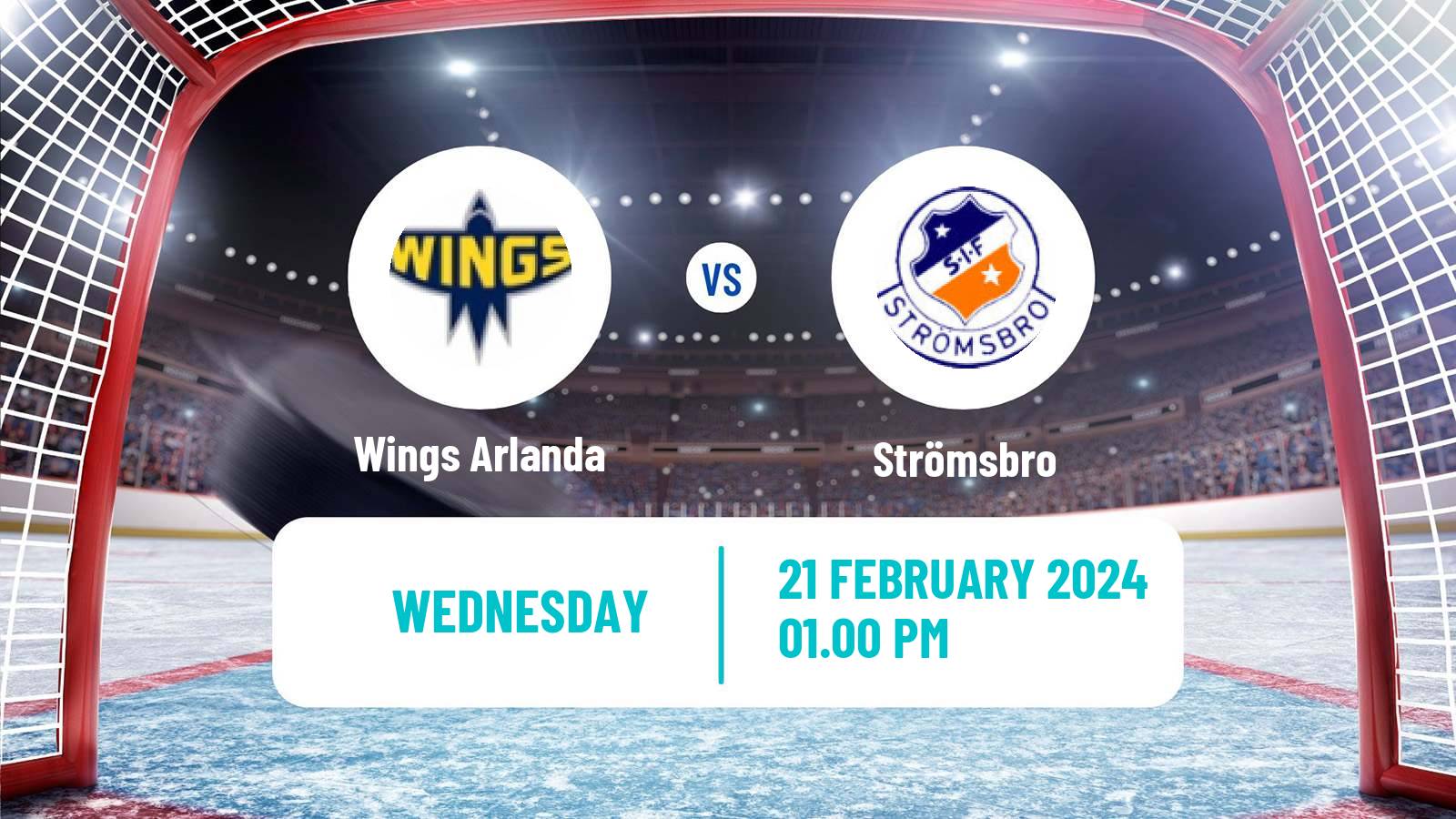 Hockey Swedish HockeyEttan Norra Var Wings Arlanda - Strömsbro