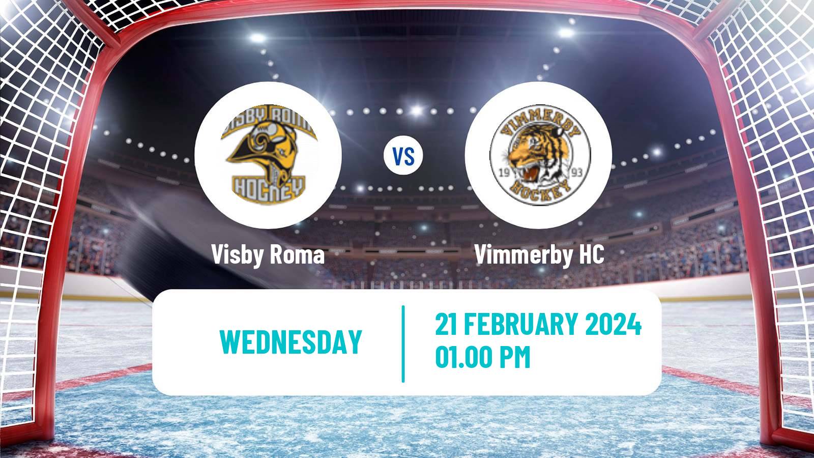 Hockey Swedish HockeyEttan Sodra Visby Roma - Vimmerby