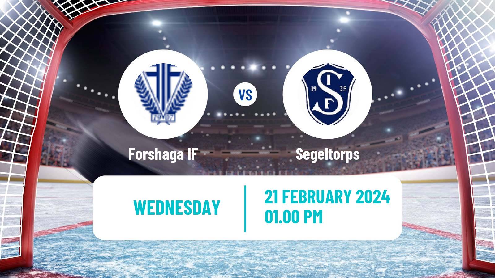 Hockey Swedish HockeyEttan Sodra Var Forshaga - Segeltorps