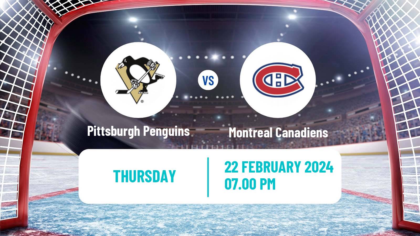 Hockey NHL Pittsburgh Penguins - Montreal Canadiens
