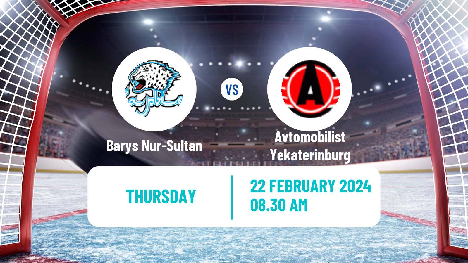Hockey KHL Barys Nur-Sultan - Avtomobilist Yekaterinburg