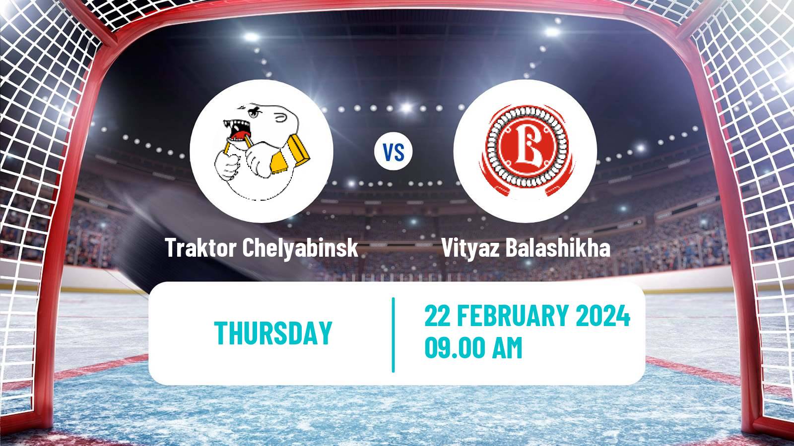 Hockey KHL Traktor Chelyabinsk - Vityaz Balashikha