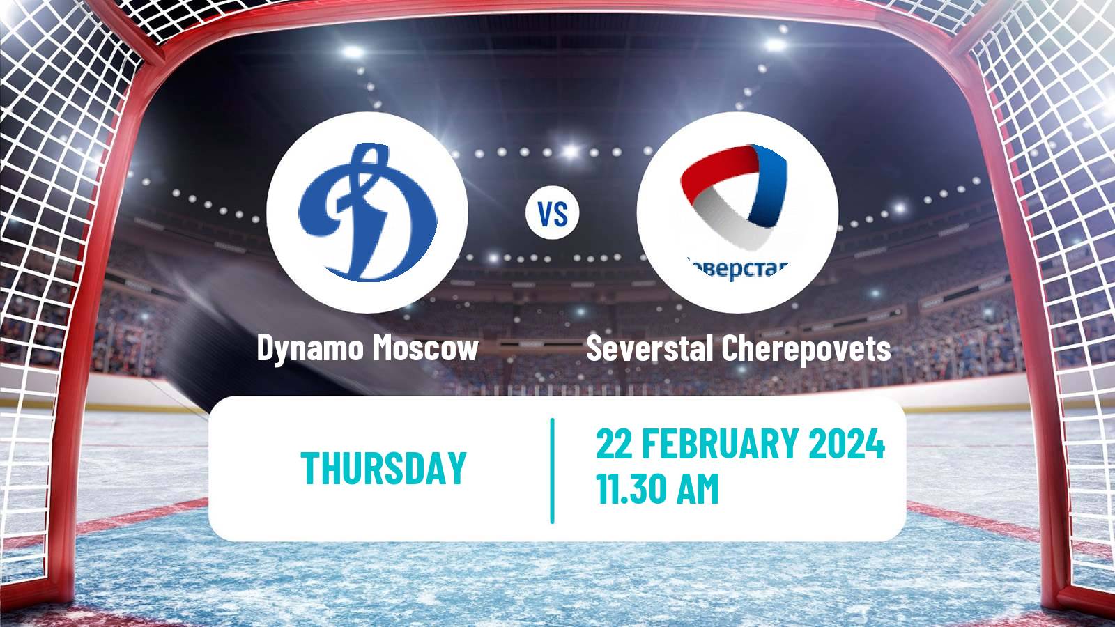 Hockey KHL Dynamo Moscow - Severstal Cherepovets