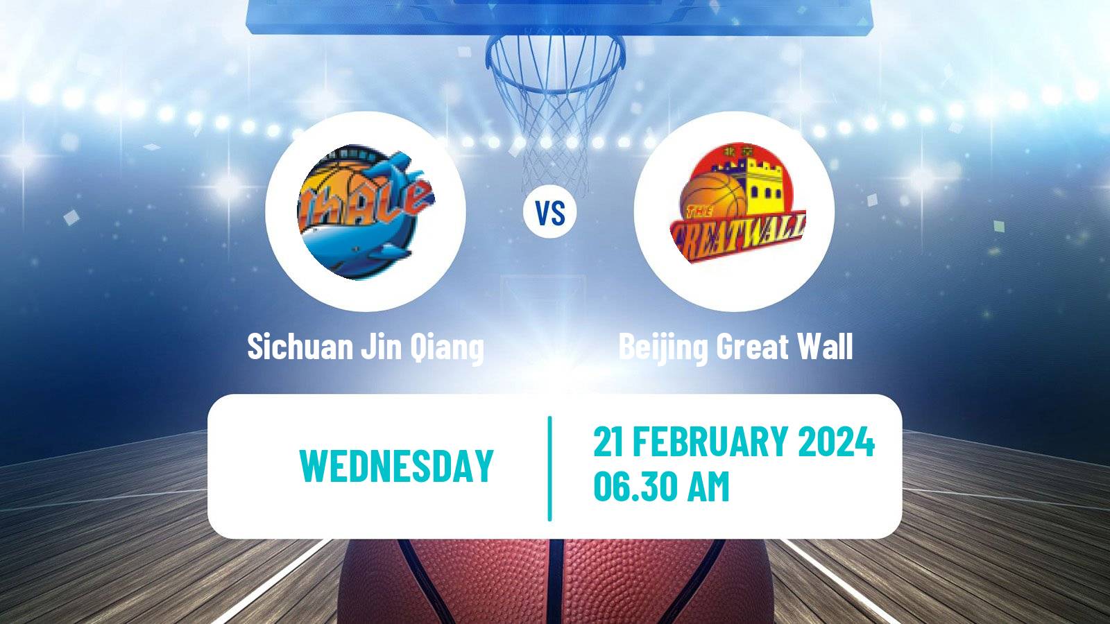 Basketball WCBA Sichuan Jin Qiang - Beijing Great Wall