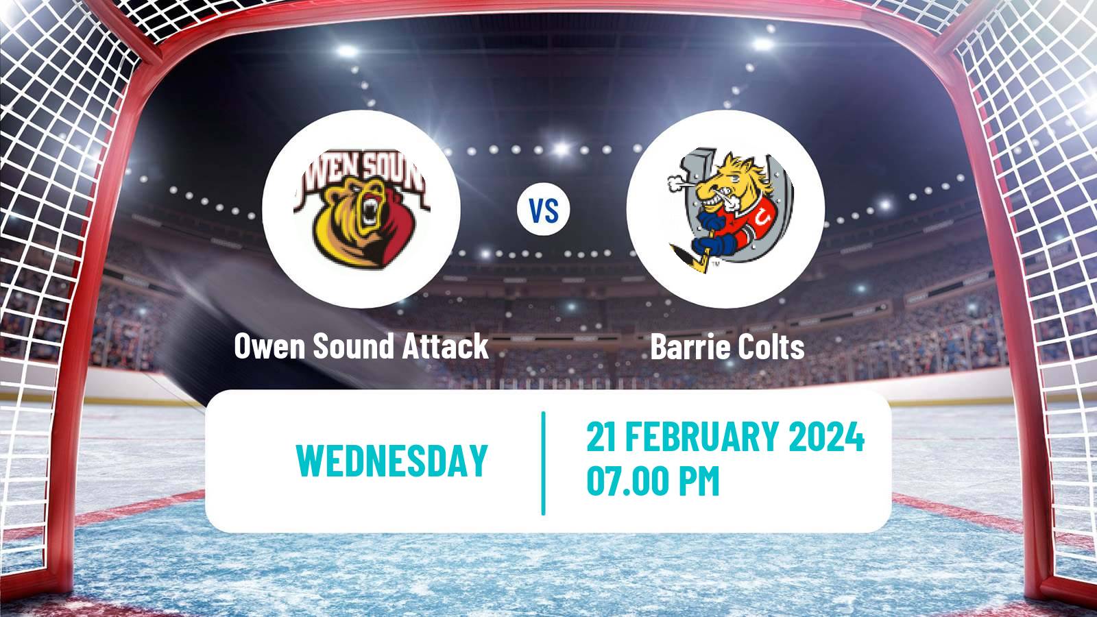 Hockey OHL Owen Sound Attack - Barrie Colts