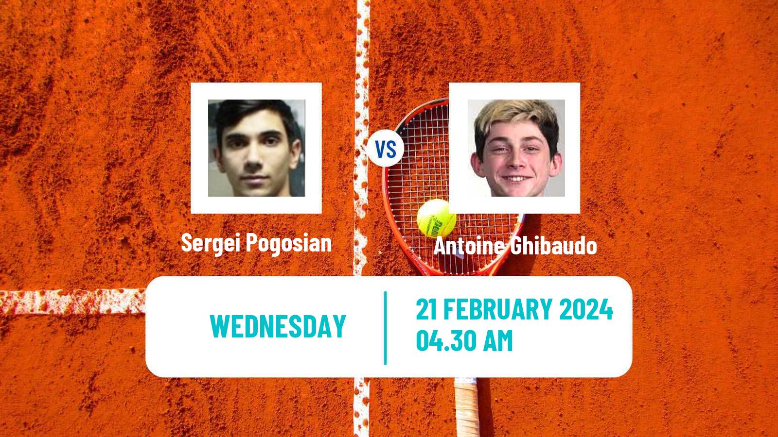 Tennis ITF M15 Sharm Elsheikh 4 Men 2024 Sergei Pogosian - Antoine Ghibaudo