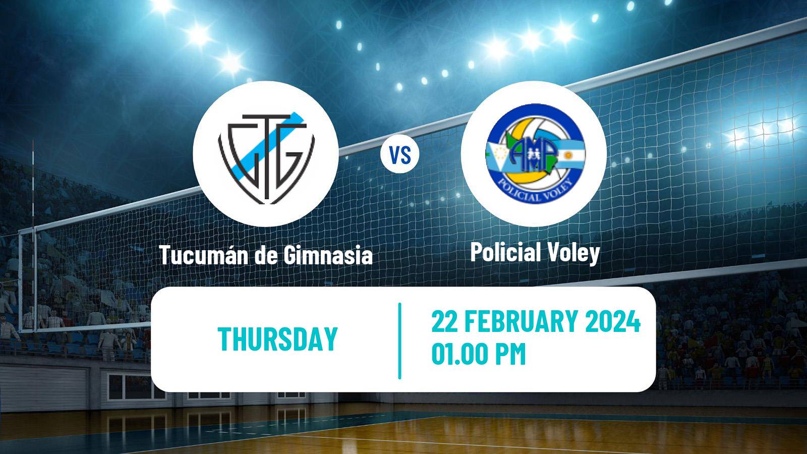 Volleyball Argentinian LVA Volleyball Tucumán de Gimnasia - Policial Voley