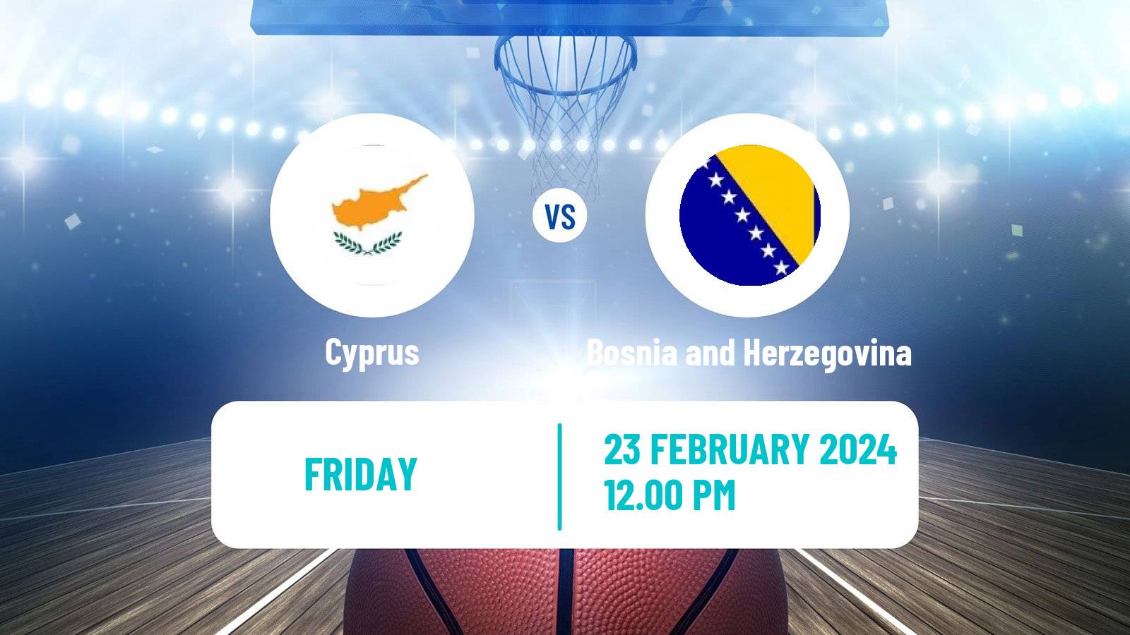 Basketball EuroBasket Cyprus - Bosnia and Herzegovina