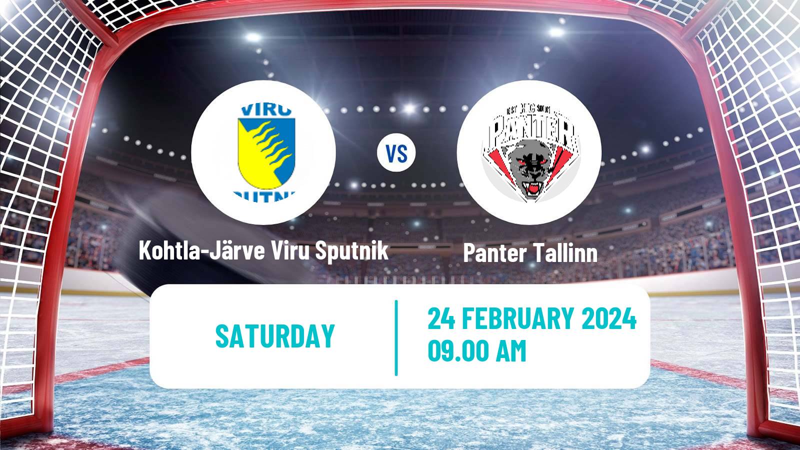 Hockey Estonian Hokiliiga Kohtla-Järve Viru Sputnik - Panter Tallinn