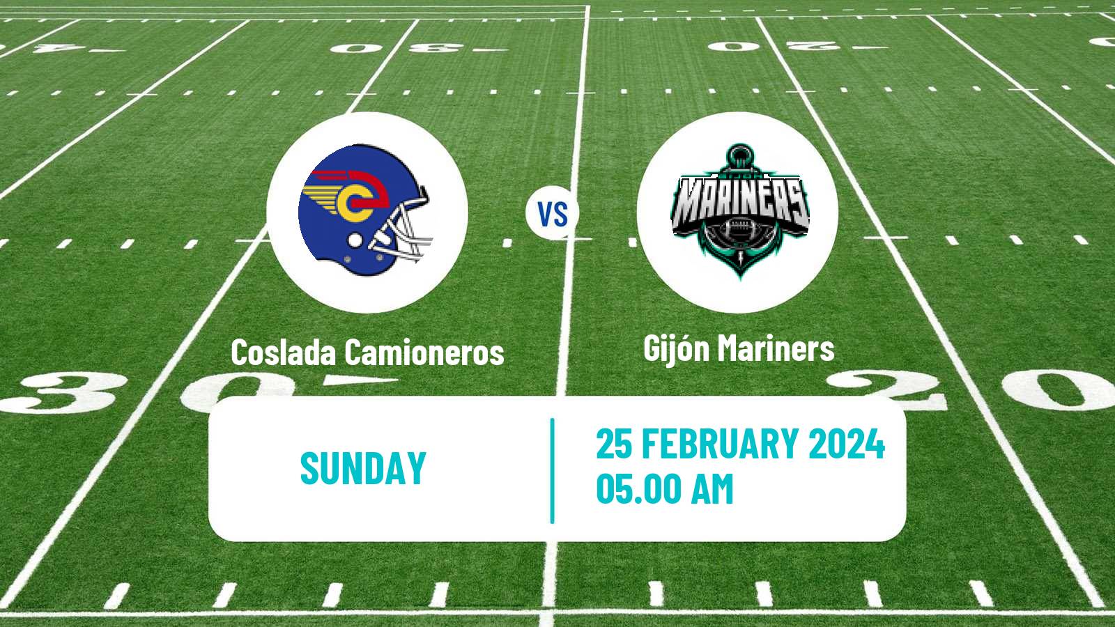 American football Spanish LNFA Serie A Coslada Camioneros - Gijón Mariners