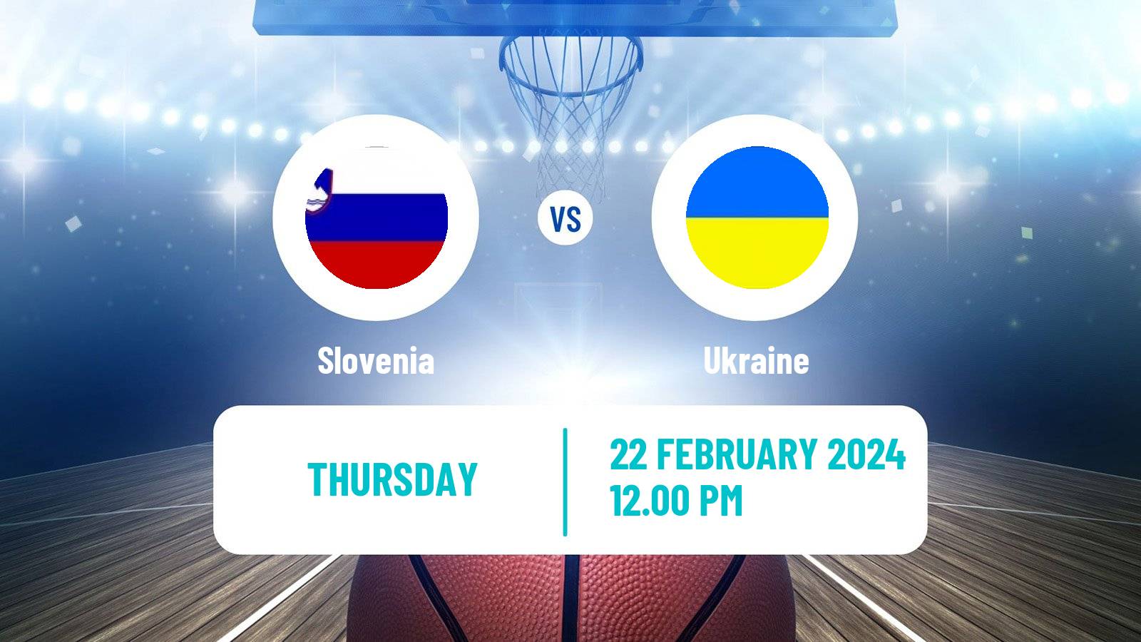 Basketball EuroBasket Slovenia - Ukraine