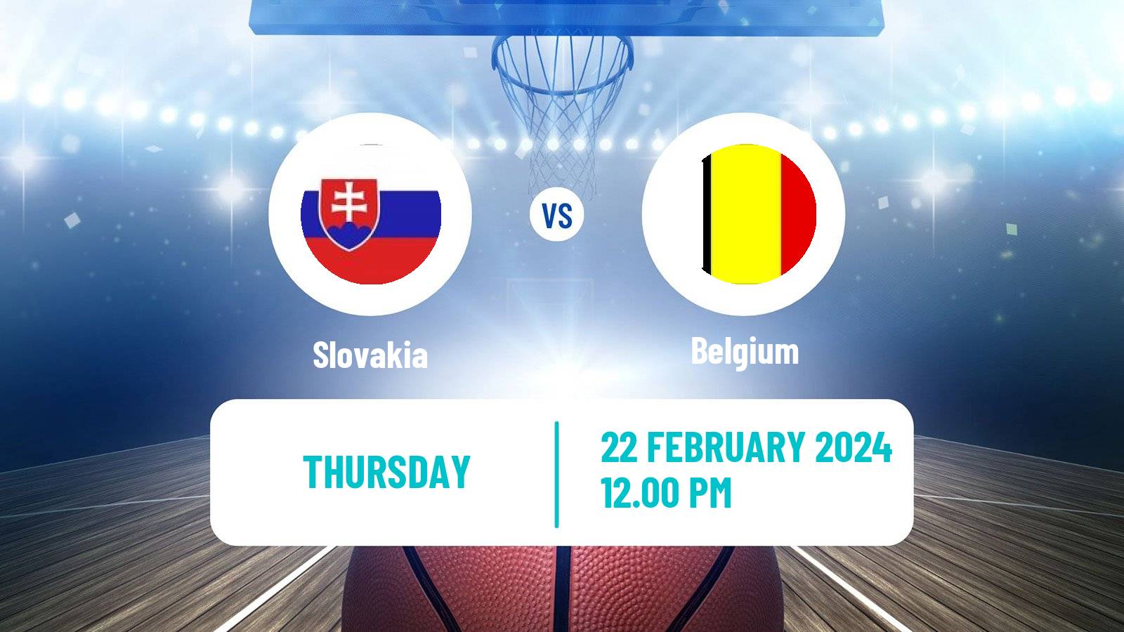 Basketball EuroBasket Slovakia - Belgium