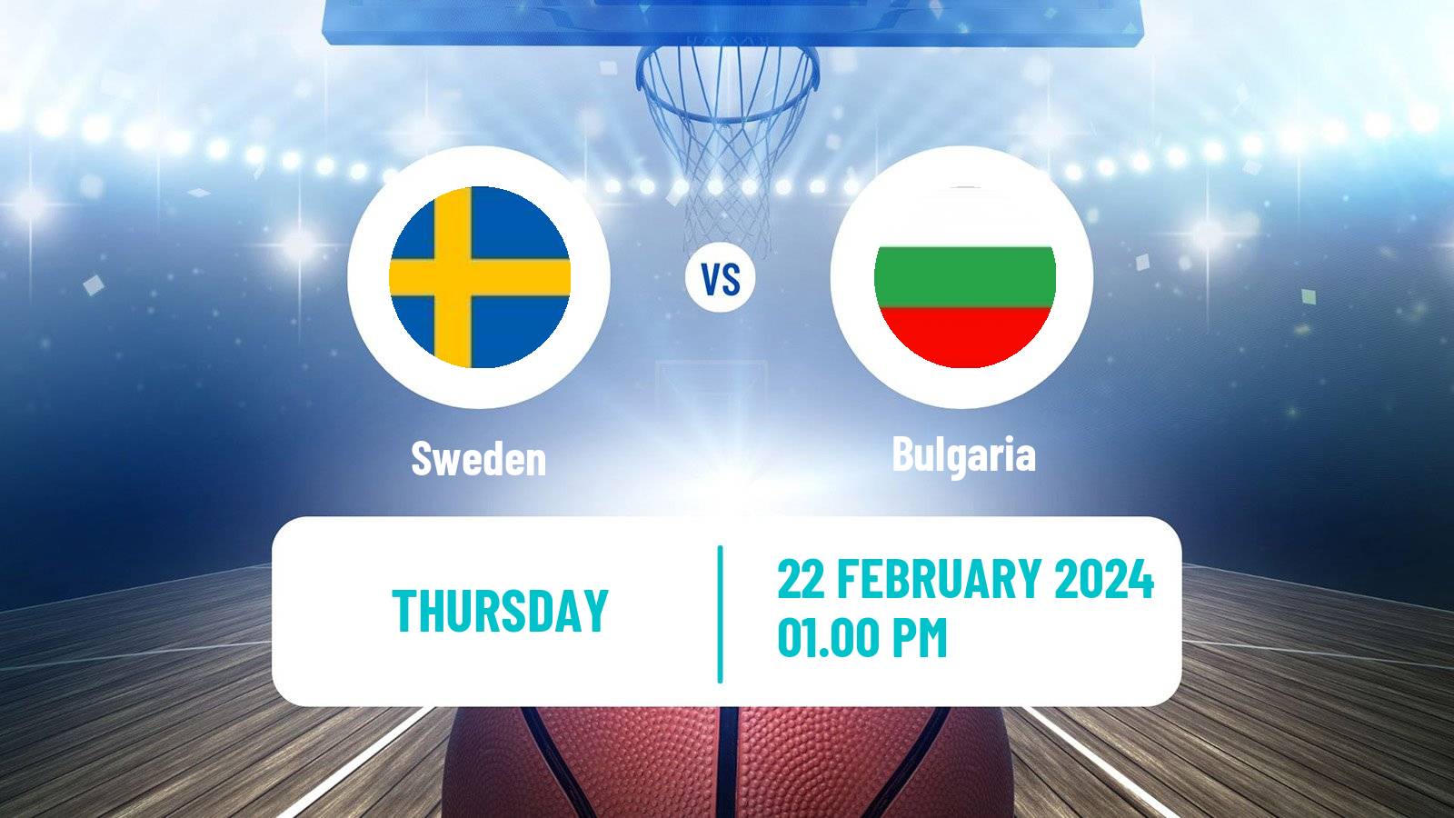 Basketball EuroBasket Sweden - Bulgaria