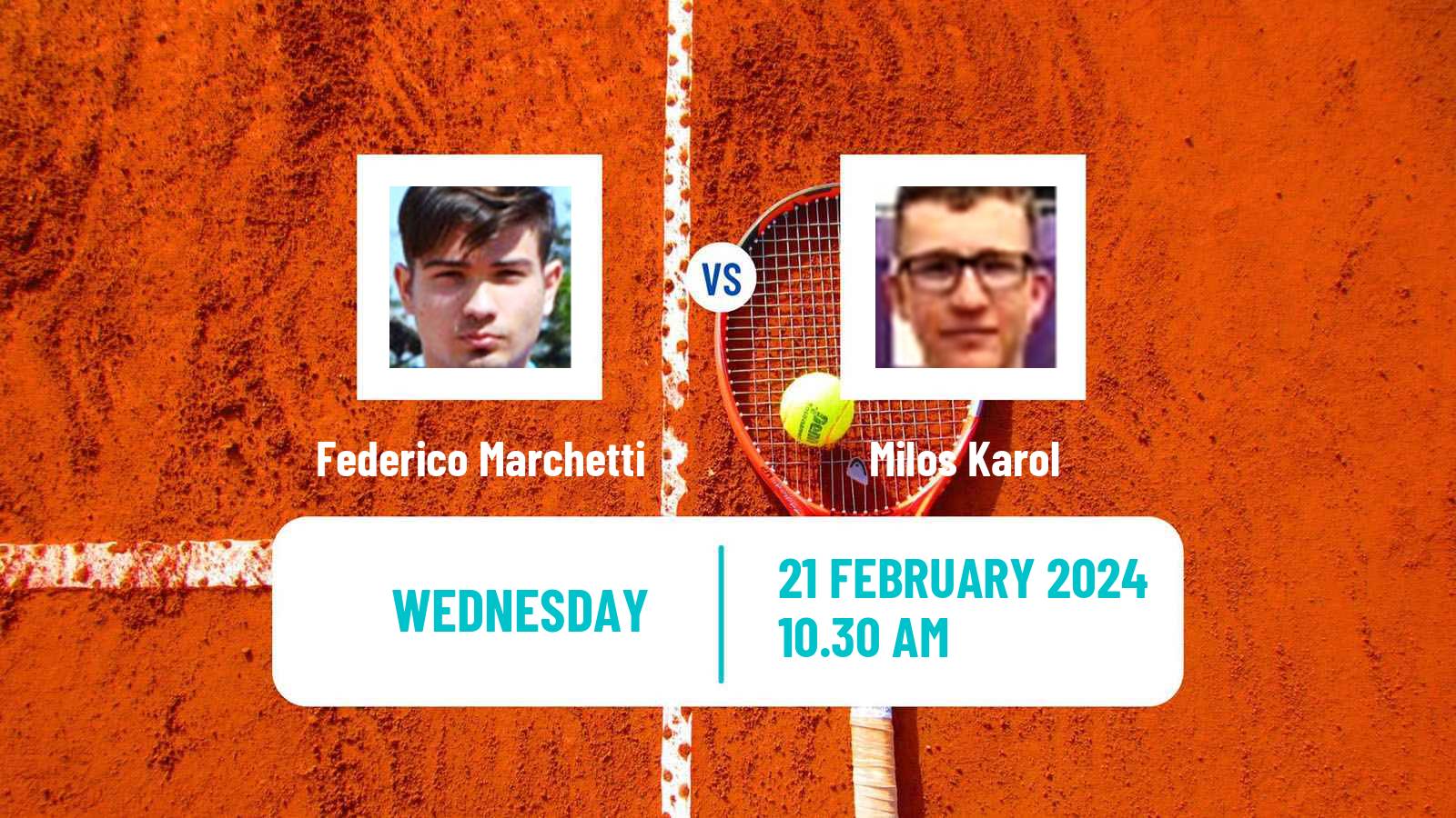 Tennis ITF M15 Monastir 8 Men Federico Marchetti - Milos Karol