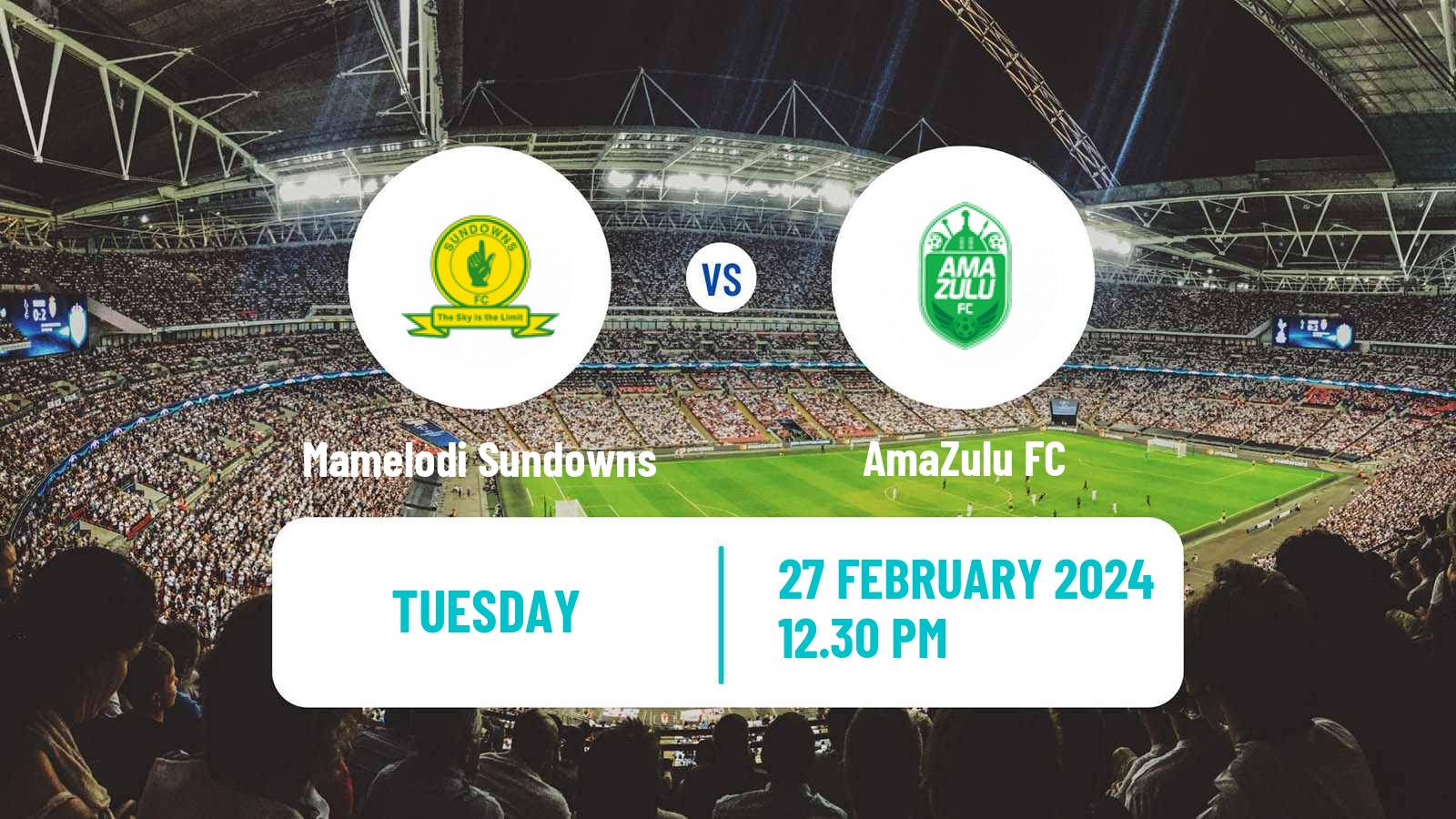 Soccer South African Premier Soccer League Mamelodi Sundowns - AmaZulu