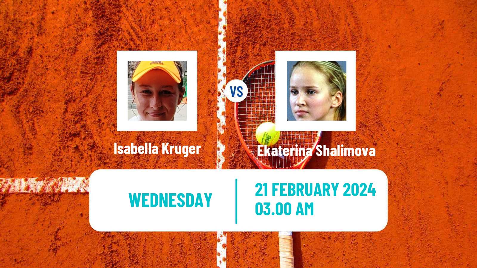 Tennis ITF W50 Pretoria Women Isabella Kruger - Ekaterina Shalimova