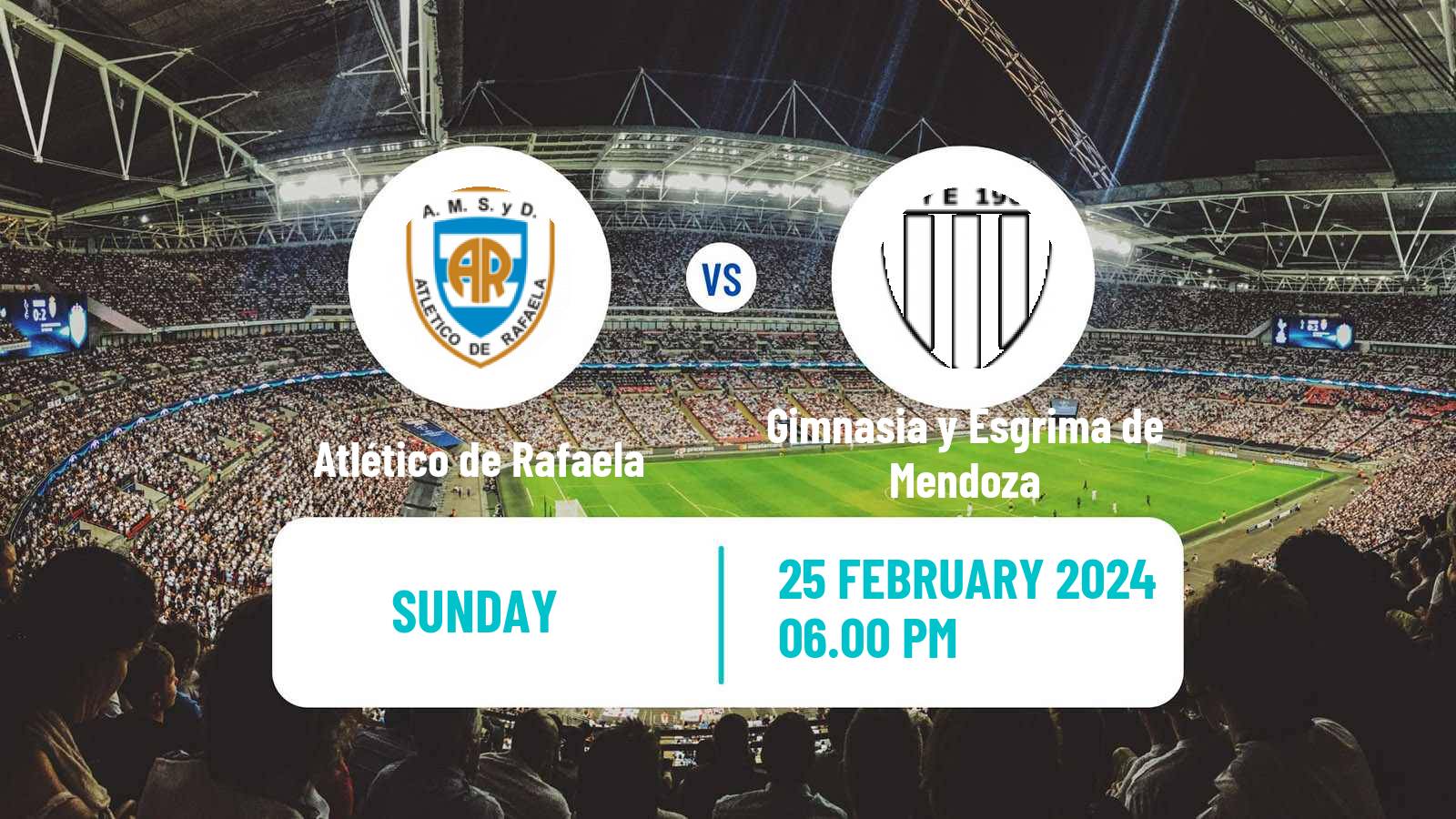 Soccer Argentinian Primera Nacional Atlético de Rafaela - Gimnasia y Esgrima de Mendoza