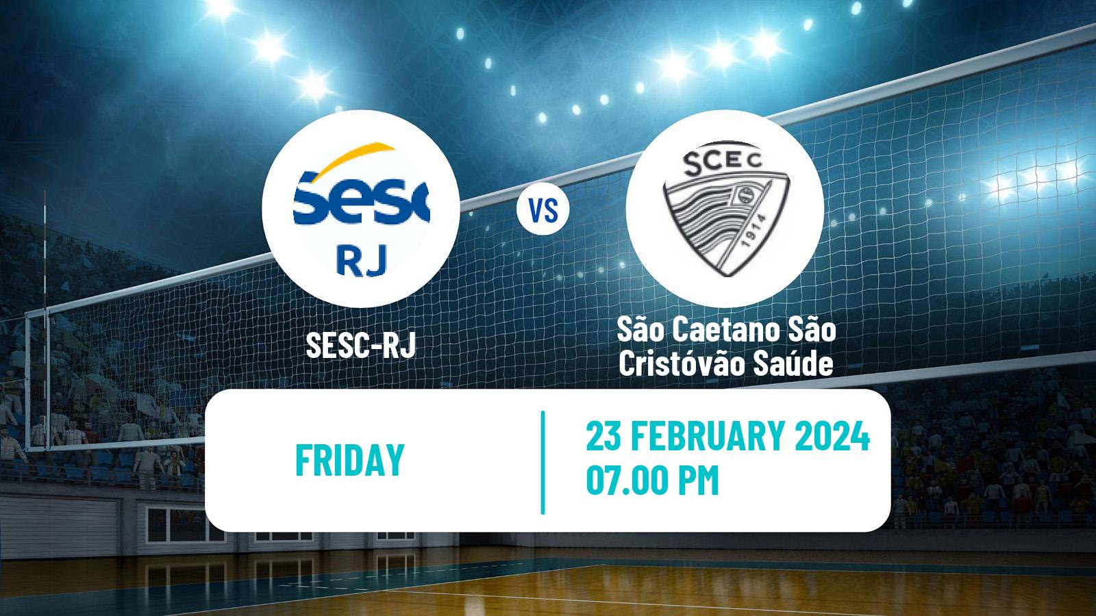 Volleyball Brazilian SuperLiga Volleyball Women SESC-RJ - São Caetano São Cristóvão Saúde