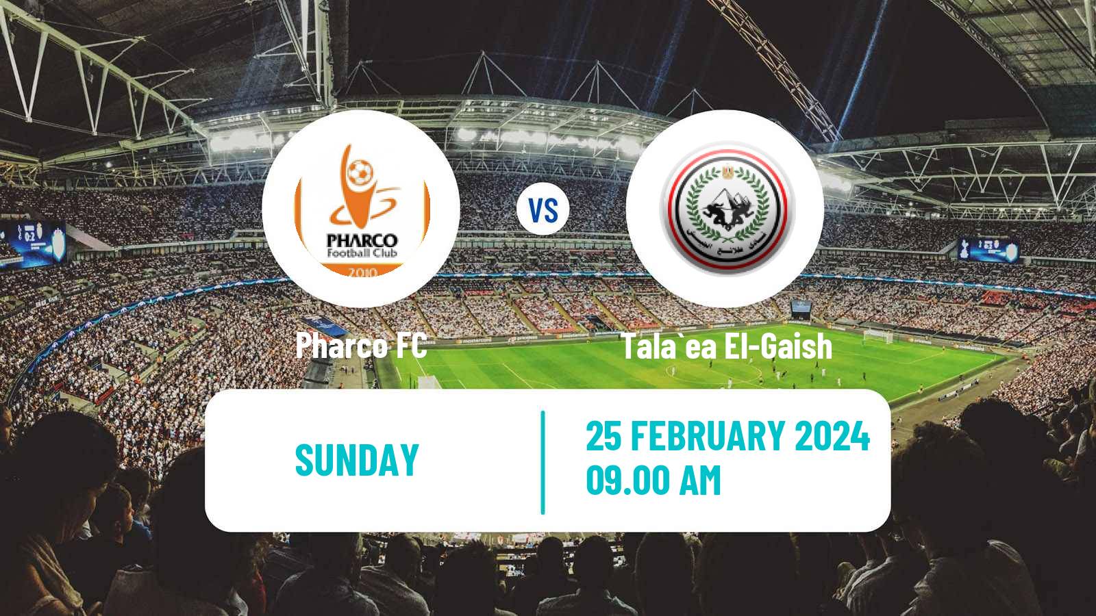 Soccer Egyptian Premier League Pharco - Tala`ea El-Gaish