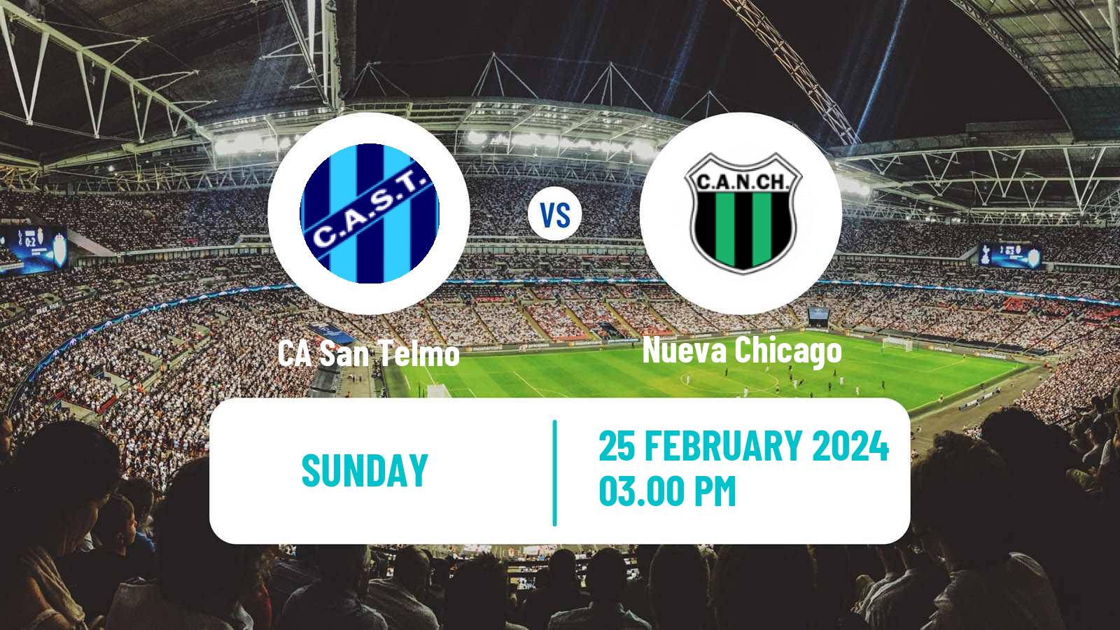 Soccer Argentinian Primera Nacional San Telmo - Nueva Chicago