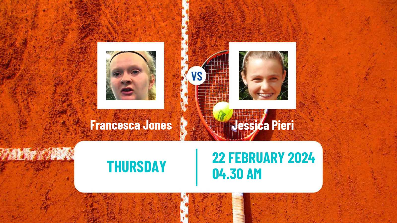 Tennis ITF W35 Hammamet 2 Women Francesca Jones - Jessica Pieri