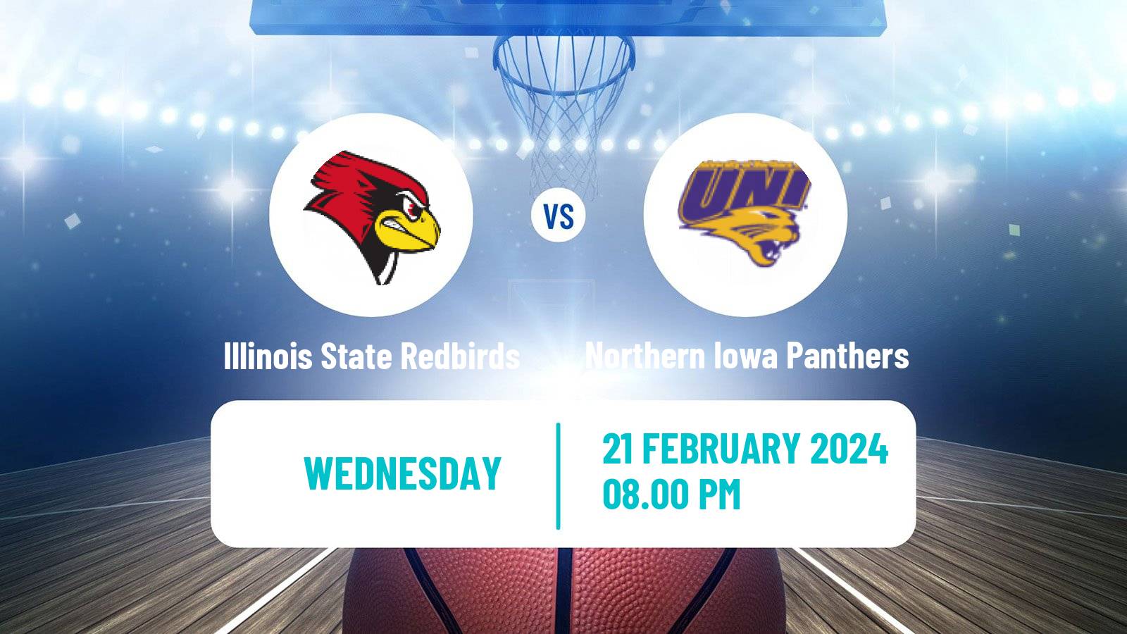 Basketball NCAA College Basketball Illinois State Redbirds - Northern Iowa Panthers