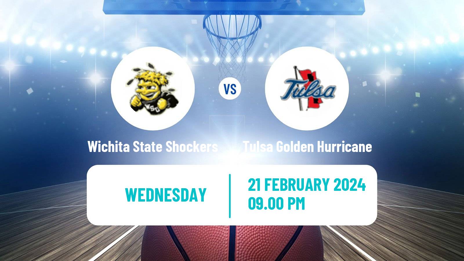 Basketball NCAA College Basketball Wichita State Shockers - Tulsa Golden Hurricane