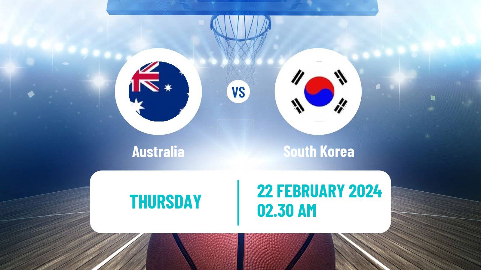 Basketball Asia Cup Basketball Australia - South Korea