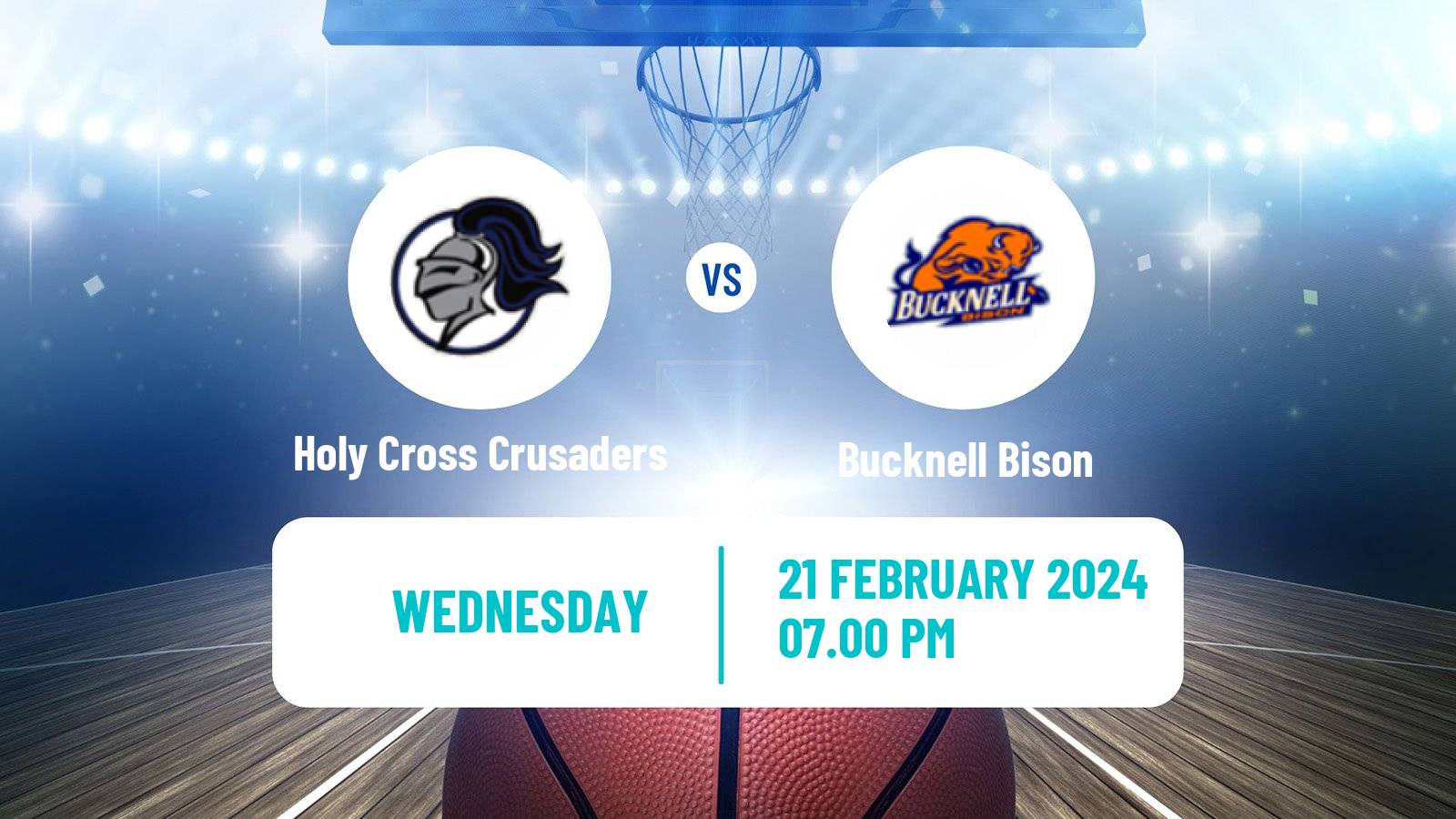 Basketball NCAA College Basketball Holy Cross Crusaders - Bucknell Bison