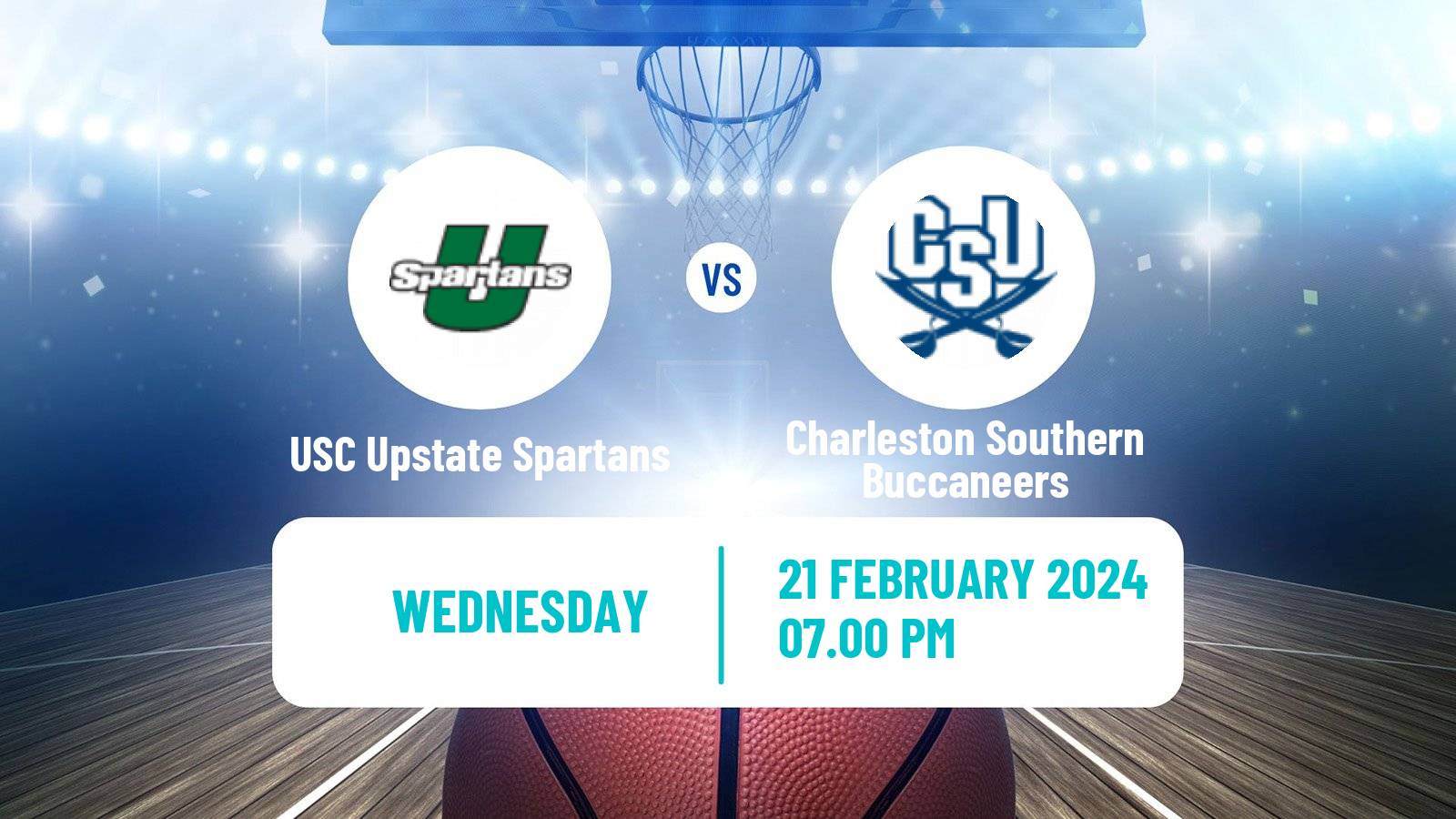 Basketball NCAA College Basketball USC Upstate Spartans - Charleston Southern Buccaneers