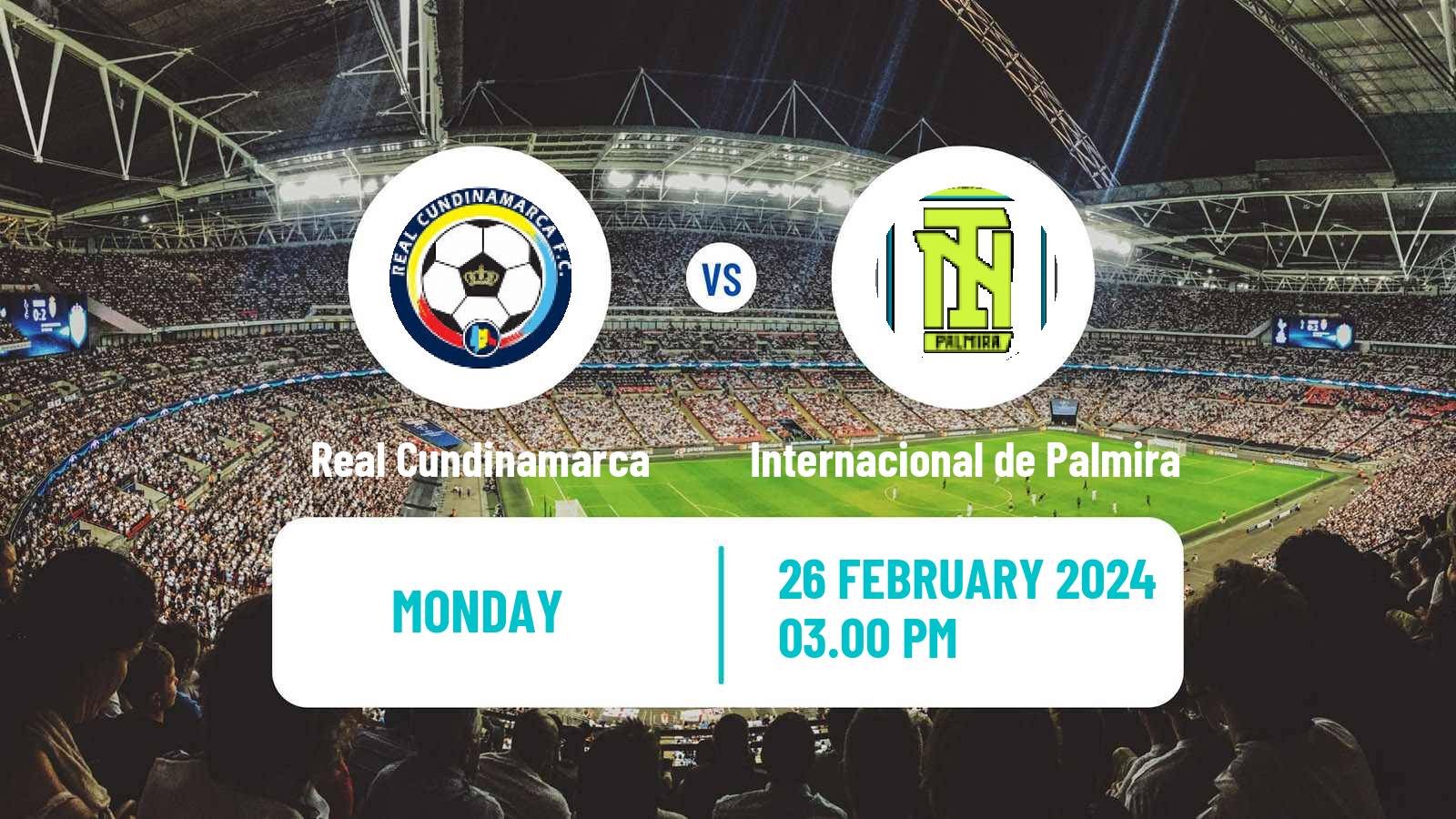 Soccer Colombian Primera B Real Cundinamarca - Internacional de Palmira