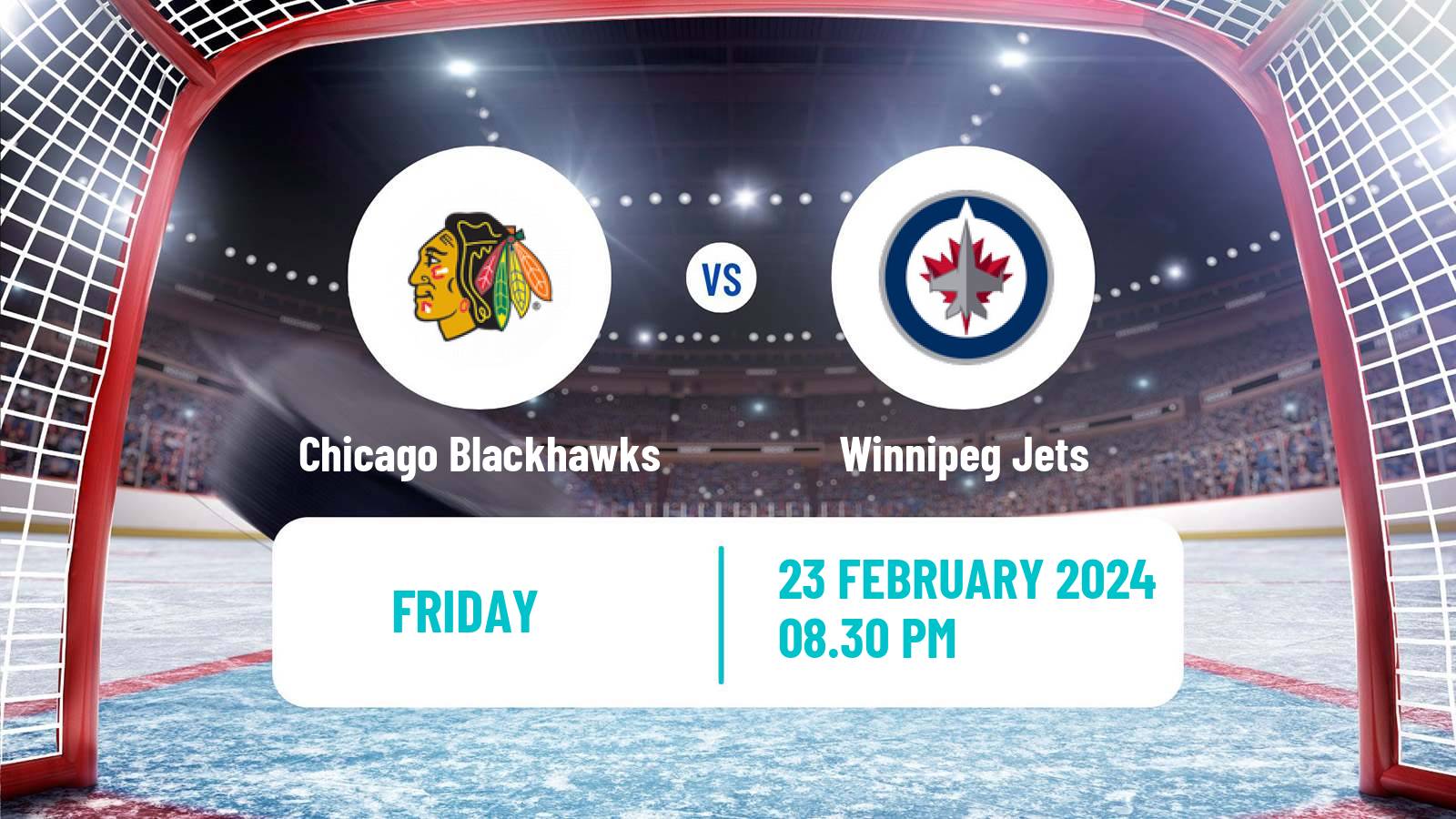 Hockey NHL Chicago Blackhawks - Winnipeg Jets