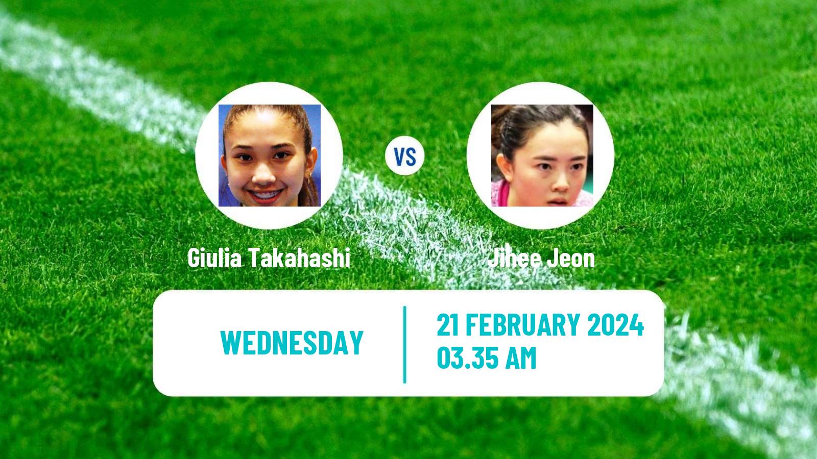 Table tennis World Championships Teams Women Giulia Takahashi - Jihee Jeon