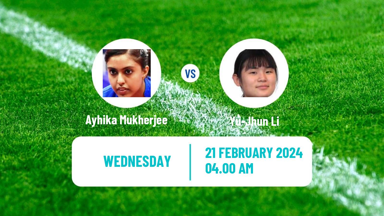 Table tennis World Championships Teams Women Ayhika Mukherjee - Yu-Jhun Li