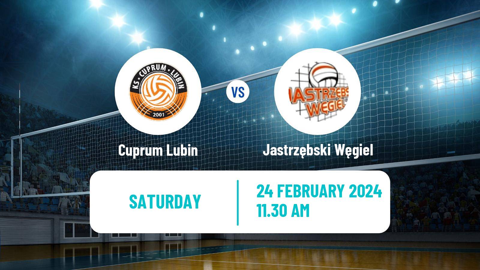 Volleyball Polish PlusLiga Cuprum Lubin - Jastrzębski Węgiel