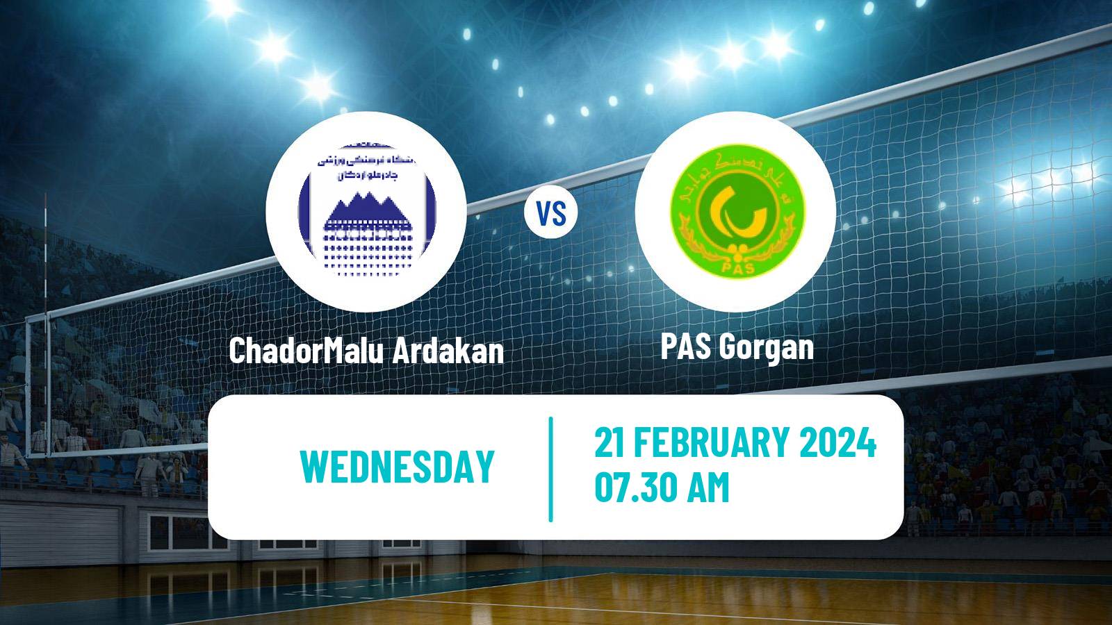 Volleyball Iran Super League Volleyball ChadorMalu Ardakan - PAS Gorgan