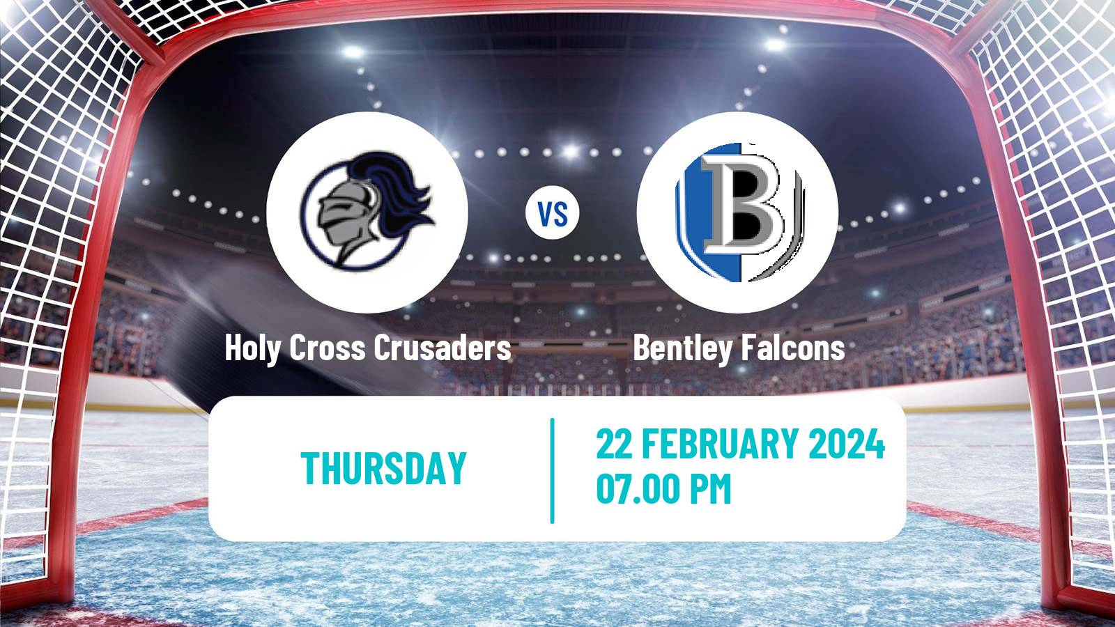 Hockey NCAA Hockey Holy Cross Crusaders - Bentley Falcons