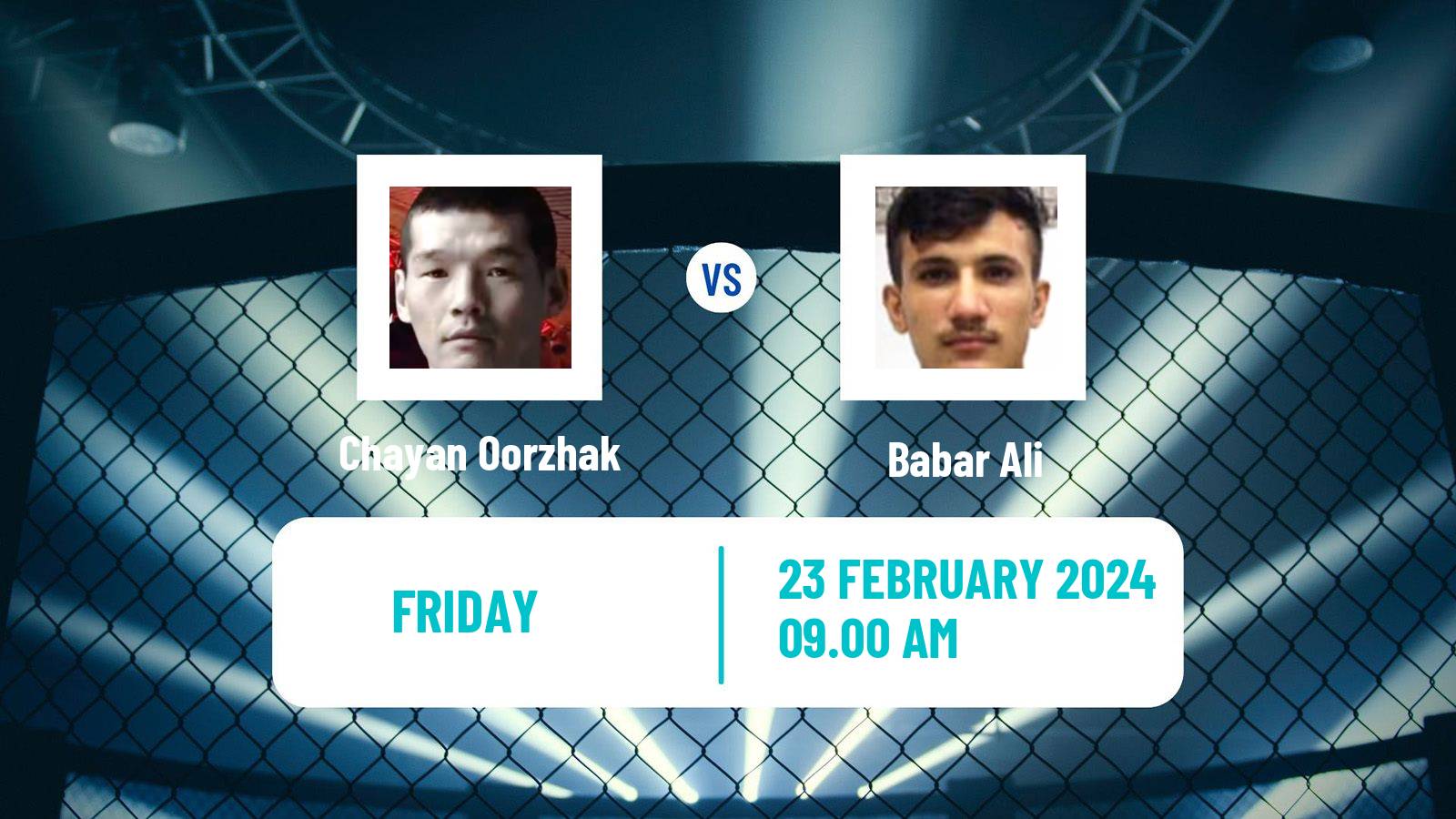 MMA Flyweight One Championship Men Chayan Oorzhak - Babar Ali