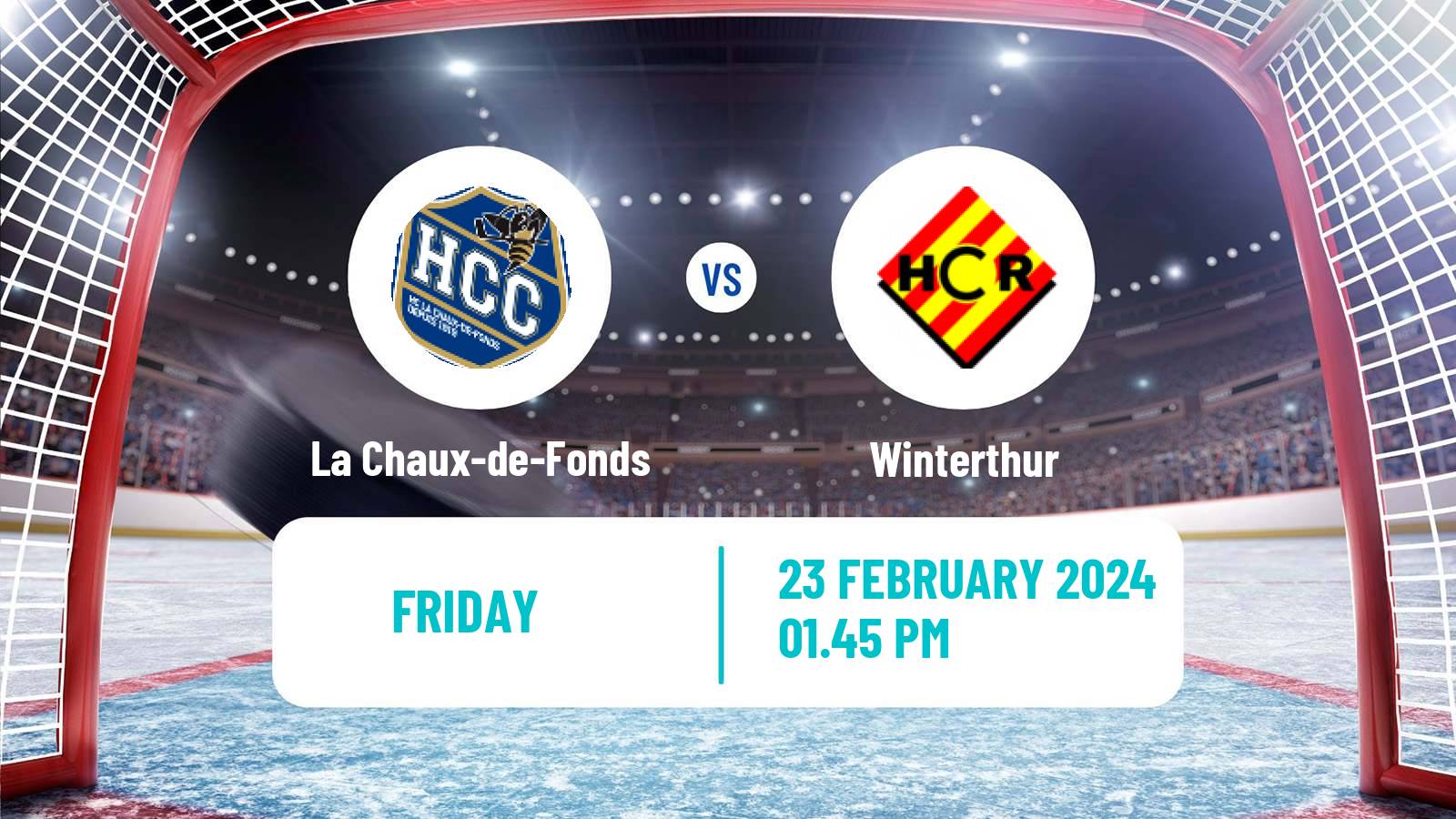 Hockey Swiss League Hockey La Chaux-de-Fonds - Winterthur