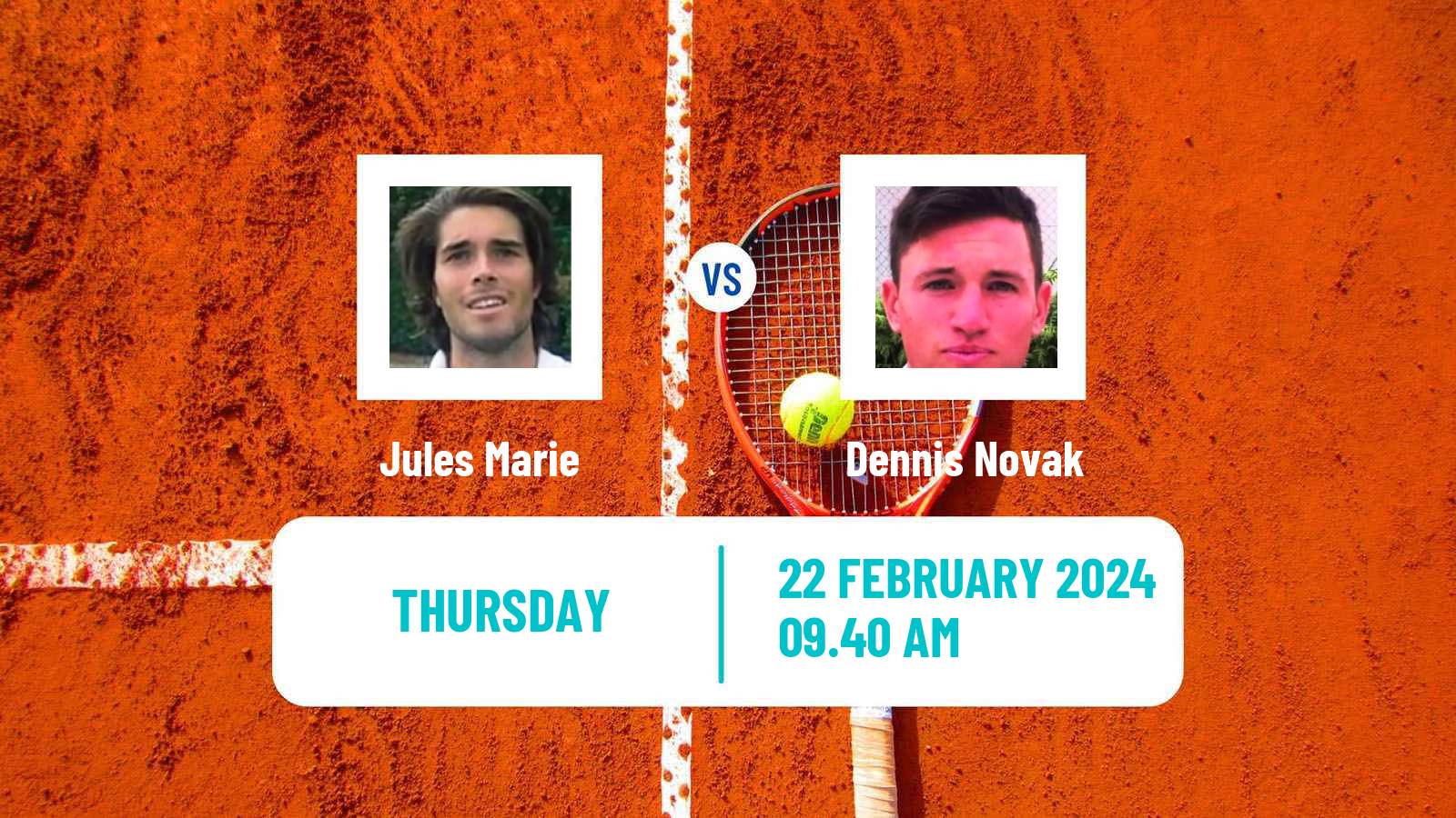 Tennis Tenerife 2 Challenger Men Jules Marie - Dennis Novak