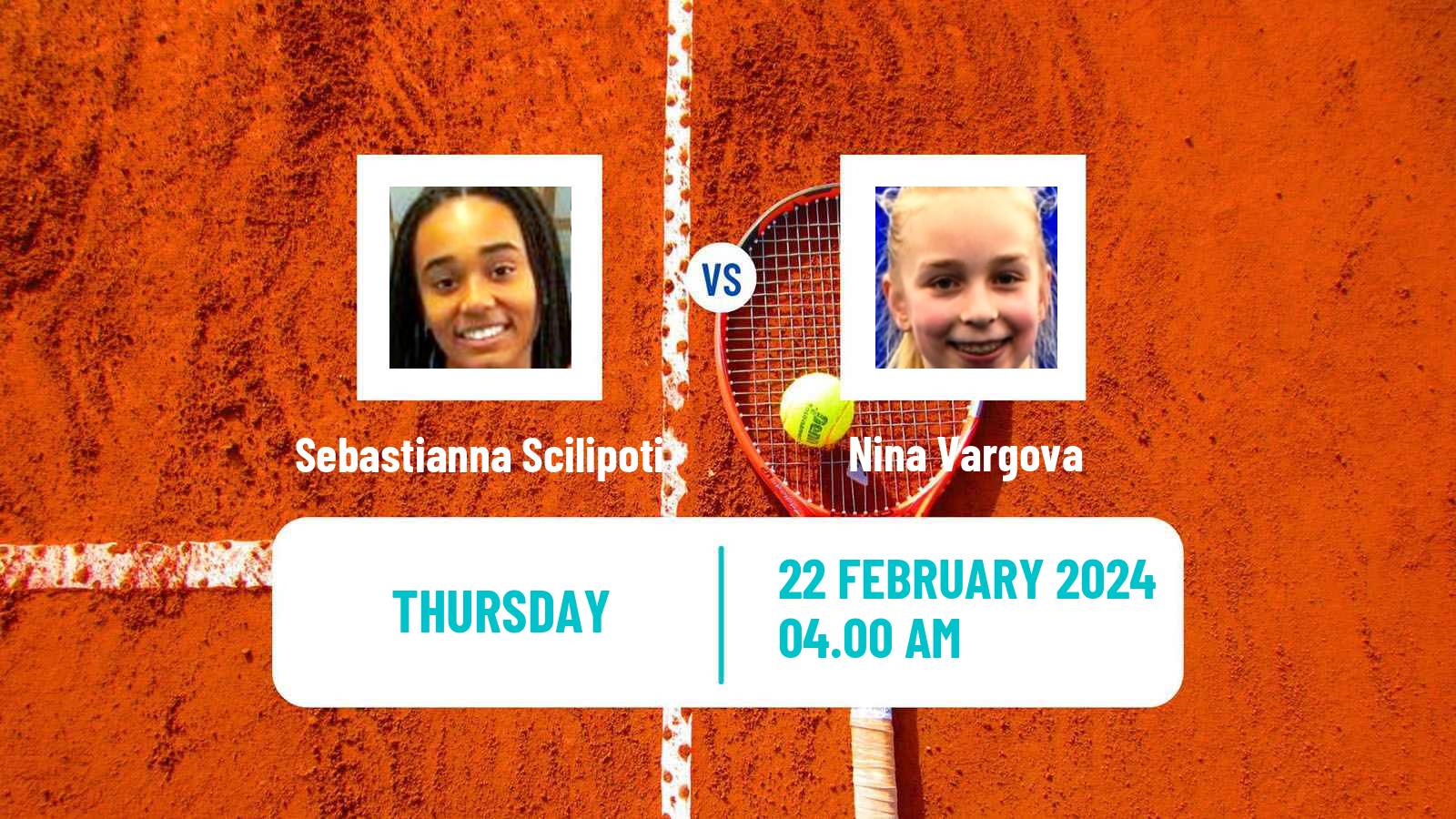 Tennis ITF W35 Antalya 4 Women Sebastianna Scilipoti - Nina Vargova