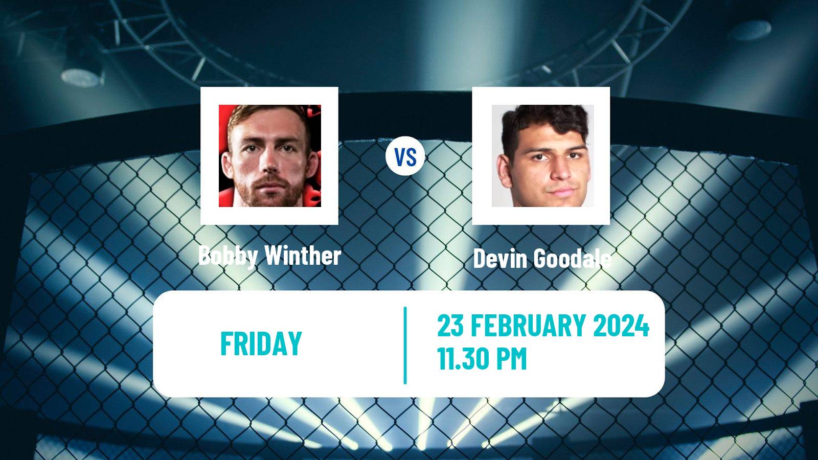 MMA Welterweight Cage Warriors Men Bobby Winther - Devin Goodale