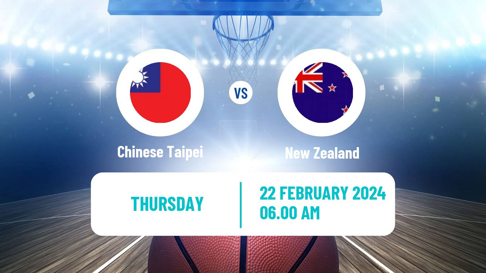Basketball Asia Cup Basketball Chinese Taipei - New Zealand