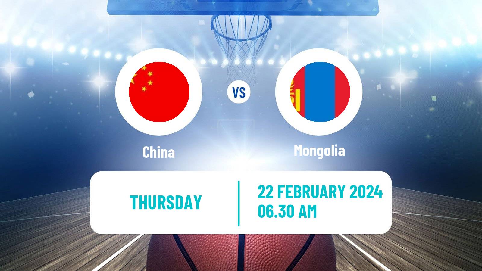 Basketball Asia Cup Basketball China - Mongolia