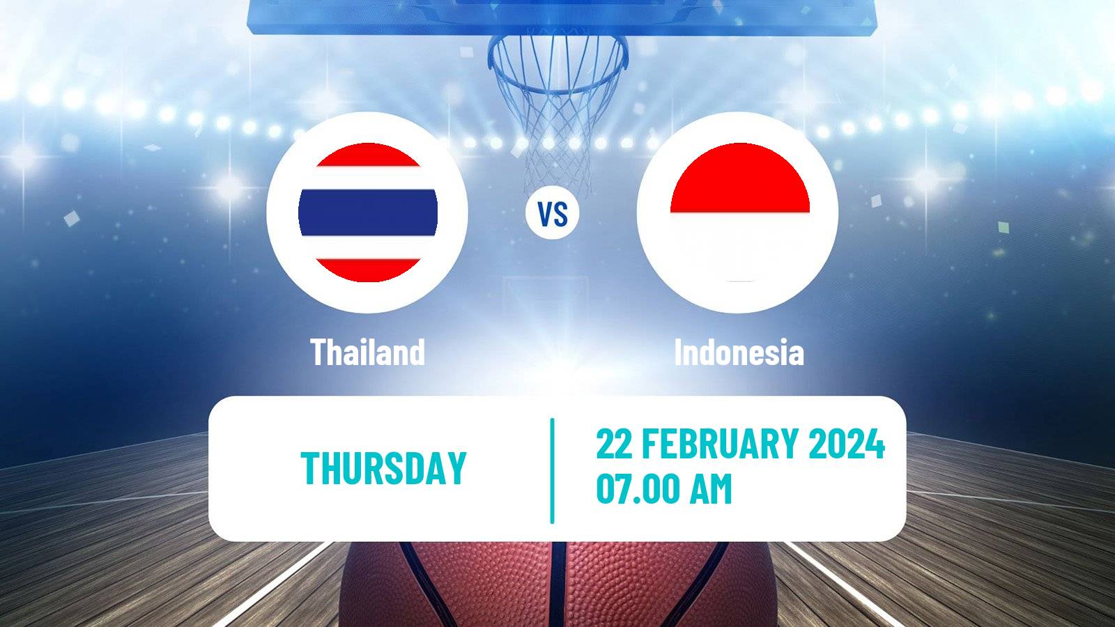 Basketball Asia Cup Basketball Thailand - Indonesia